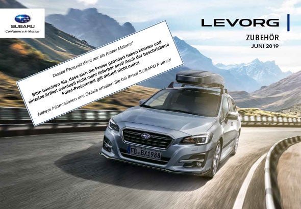 LEVORG MY2019 Zubehörprospekt und Preisliste, Stand 2019-06.pdf